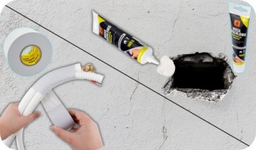 Комплект для самостоятельного монтажа воздушных кондиционеров мощностью до 3,5 кВт Медная трубка 5 м