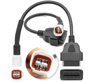 НАБОР ИЗ 9 АДАПТЕРОВ OBD 2 ДЛЯ ДИАГНОСТИКИ МОТОЦИКЛОВ