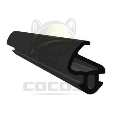 Уплотнитель окон ПВХ S-900 LB ЧЕРНЫЙ 1м