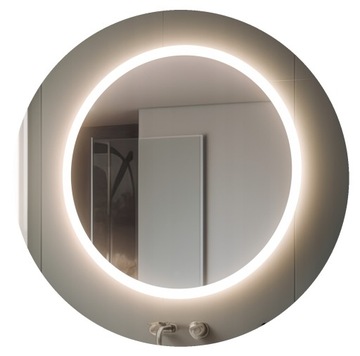 Okrągłe lustro LED MCJ fi 90cm podświetlane