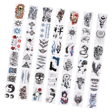 Wodoodporne naklejki Body Art dla dorosłych 84 szt