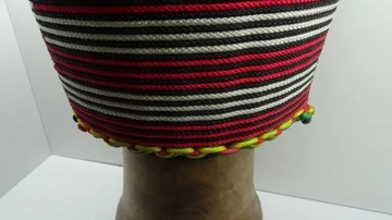 БАРАБАН DJEMBE 13 ДЮЙМОВ/62 СМ МАСТЕРСКАЯ РУЧНОЙ РАБОТЫ МАРИУШ РАННИ + КОРПУС