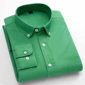 Oxford Shirts for Men 100% Cotton Solid Color Man