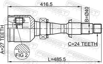 KLOUB LESK 0111-MCV30RH FEBEST LEXUS TOYOTA