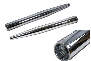TŁUMIK TŁUMIKI WYDECH JAWA 350 6V 634 CHROM DUELLS