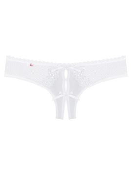 Белые сексуальные стринги OPEN Alabastra Obsessive S/M