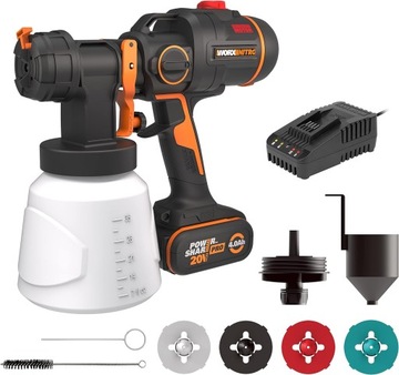 Akumulatorowy rozpylacz do farby WORX Nitro WX020 pistolet malarski