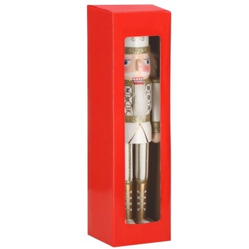 ДЕРЕВЯННАЯ РОЖДЕСТВЕНСКАЯ ФИГУРКА ЩЕЛКУНЧИК 38см XXL ПРЕМИУМ