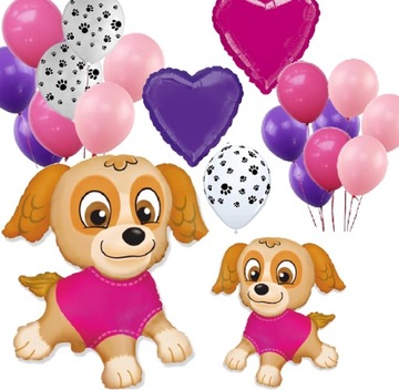 BALONY na urodziny zestaw DEKORACJI PAW PSI PATROL