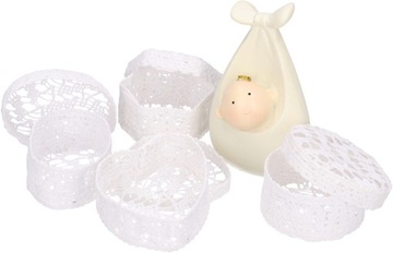 КРУЖЕВНЫЕ СПАСИБО НА КРЕСТИЕ 4 шт.