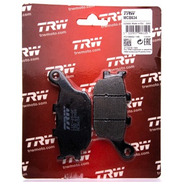 ТОРМОЗНЫЕ КОЛОДКИ TRW HONDA CBR 600 RR 03-06 ЗАДНИЕ