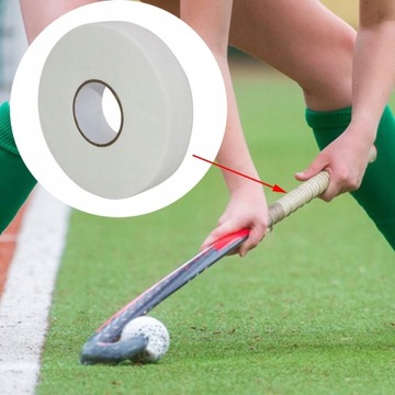 Biała taśma do hokeja na lodzie o wymiarach 2,5