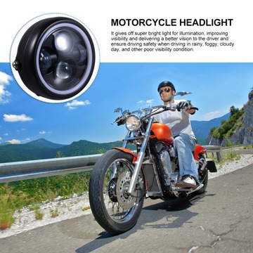 Reflektor rowerowy Motocykl Okrągły LED