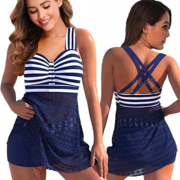 STRÓJ KĄPIELOWY TANKINI BIKINI SZORTY ROZMIARY