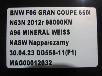 BMW 6 F06 GRANÁT COUPE SKLO (OKNO) BOČNÍ W DVEŘE LEVÝ ZADNÍ 51357275379