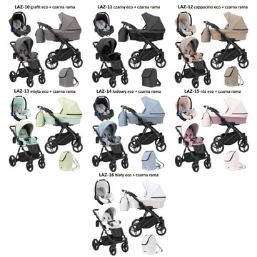 Детская коляска LAZZIO 3в1 + АКСЕССУАРЫ