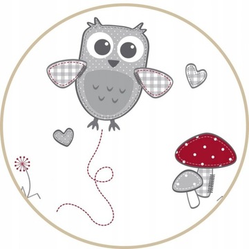 ROBA KOMBI Кровать Адам и Сова 140х70см белый