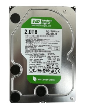 Dysk HDD 3,5 WD20EARS-00MVWB0 2TB 5,4K SATA II