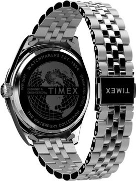 Timex Męski analogowy zegarek kwarcowy z paskiem