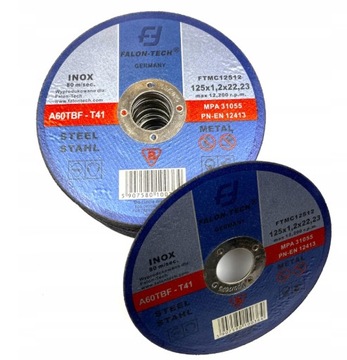 Tarcze do cięcia metalu stali 125x1.2mm, 25szt PRO
