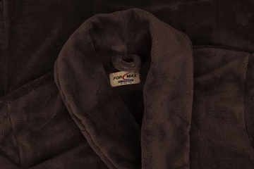 МУЖСКОЙ КОРИЧНЕВЫЙ ПУШИСТЫЙ ХАЛАТ, РАЗМЕР L A103