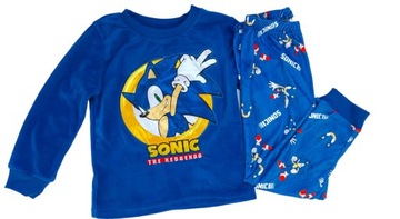 piżama SONIC chłopięca piżama dziecięca WELUROWA 116