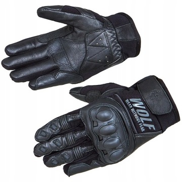 МУЖСКИЕ КОЖАНЫЕ МОТОЦИКЛОВЫЕ ПЕРЧАТКИ WOLF PRO-X S