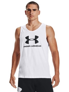 KOSZULKA MĘSKA UNDER ARMOUR BEZRĘKAWNIK SPORTOWY WIOSENNY BAWEŁNA 1329589