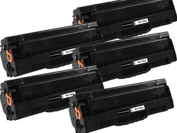 Wysokowydajny 5x Toner do HP 106A, XXL, 25K, W1106A 107, 135, 137, 138 CHIP