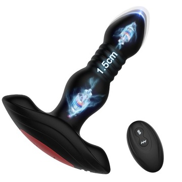 Korek analny z pilotem z 10 trybami wibracji 3 prędkości