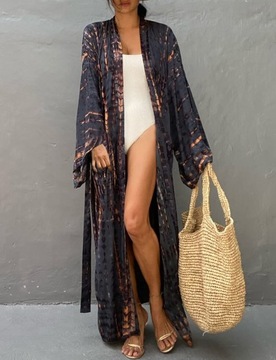 Bsubseach Damskie Plażowe Kimono Cardigan Kom