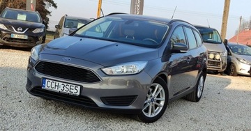 Ford Focus III Kombi Facelifting 1.0 EcoBoost 100KM 2015 Ford Focus 1.0 Ben 101kM Klima Temp. Navi Czujniki Serwis GWARANCJA Benzyna, zdjęcie 1