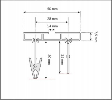ПОТОЛОЧНЫЙ Карниз для карнизов АЛЮМИНИЕВЫЙ 120 СМ, маленький ДВОЙНОЙ Карниз для штор