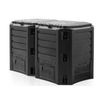 Kompostownik EKOBAT IKSM-800C 800L 2 komory CZARNY