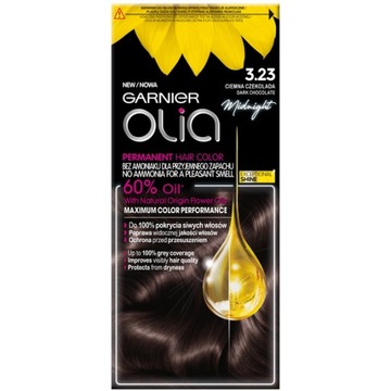 GARNIER OLIA farba 3.23 CIEMNA CZEKOLADA