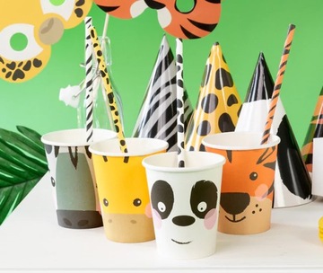 КРУЖКИ, БУМАЖНАЯ КРУЖКА ЖИВОТНЫЕ, 4 ​​ШТ, СПК