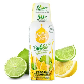 Syrop do wody koncentrat Fruttamax 500 ml CYTRYNA-LIMONKA