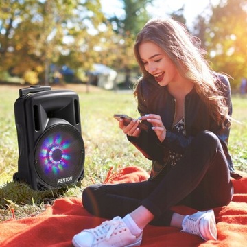 МОБИЛЬНАЯ колонка для вечеринок FENTON 10 дюймов 450 Вт BT USB-микрофон