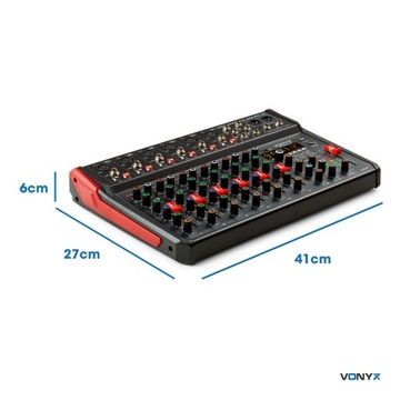 VM-KG10 REC BT/DSP/USB 10-канальный музыкальный микшер