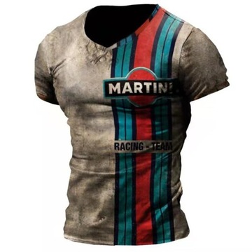 KOSZULKA T-SHIRT MĘSKI 3D MARTINI VINTAGE M