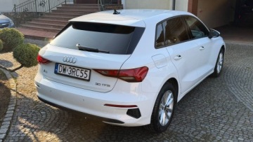 Audi A3 8Y Sportback 1.0 30 TFSI 110KM 2021 Audi A3 Sportback 1.0 Benzyna 110KM 2021r 1 właściciel, salon Polska, zdjęcie 8