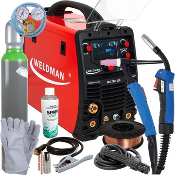 Spawarka MIGTEC MIG MAG 3w1 Synergia 200A LCD TIG
