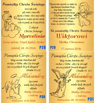 Золотая цепочка 925 пробы, медальон ангела с гравировкой