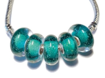 CHARMS ZAWIESZKA KORALIK SZKŁO MURANO BEADS