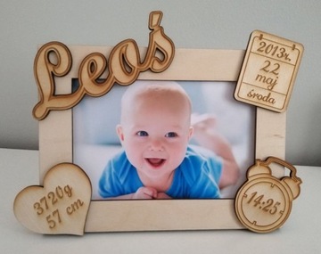 Рождественский подарок, именная РАМКА, свидетельство о рождении.