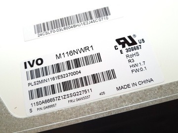 MATRYCA 11.6 40PIN LTN116AT07 B116XW03 M116NWR1