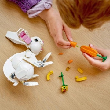 LEGO WHITE RABBIT Creator 3в1 3 животных КРОЛИК ПОПУГАЙ ТЮЛЬ