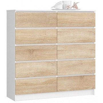 KOMODA do SALONU 120cm DUŻA 10 SZUFLAD MEBLE XXL