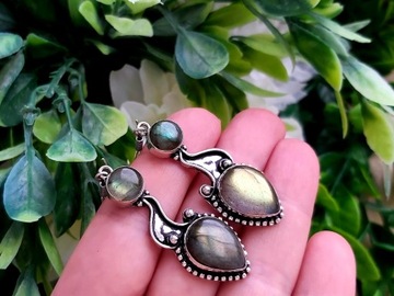 Kolczyki _ Labradoryt _ Indie _ handmade _ 62