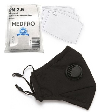 Маска + 3 HEPA ФИЛЬТРА PM2.5 АНТИВИРУС